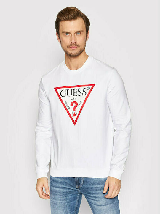 Guess Herren Sweatshirt Weiß