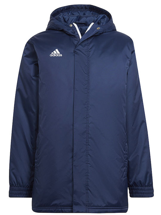 adidas Kids' Sports Jacket Short with Hood Blue...