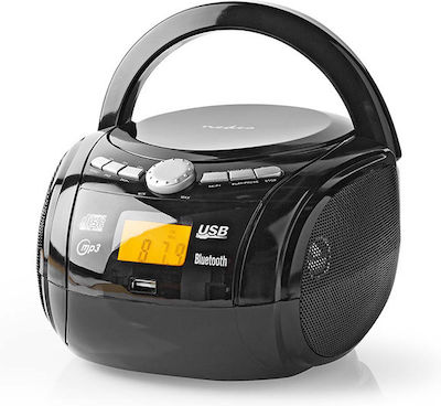 Nedis Portable Radio-CD Player Boombox Equipped with Bluetooth / CD / USB / Radio Black