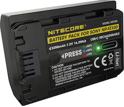 NiteCore UFZ-100 Kamera-Batterie 2250mAh Kompatibel mit Sony