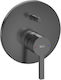 Roca Naia Built-in Faucet Mixer for Shower 2 Exits Black