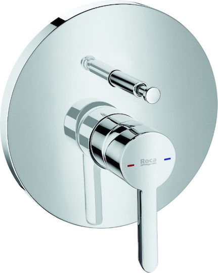 Roca Saona Mischpult Einbau für Dusche 2 Ausgänge Silber