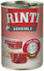 Rinti Sensible Wet Food Dogs in Cans with Beef Gluten-Free 400gr