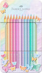 Faber-Castell Sparkle Pastel Pencils Set Case 12pcs