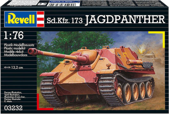 Revell Sd.Kfz.173 Jagdpanther Modeling Figure Tank 51 Pieces in Scale 1:76