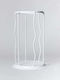 METALLIC LAMP BASE 15X30CM WHITE