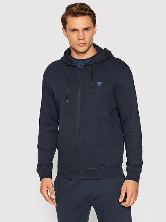 Sweatshirt with Hood Navy Blue