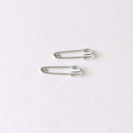 METALLIC SAFETY PIN SET/50 3,5CM (SILVER)