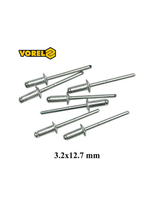 Vorel Aluminum Rivet 3.2/12.7mm 50pcs