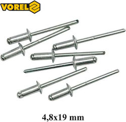 Vorel Πριτσίνια Aluminium M4.8x19mm 50Stück