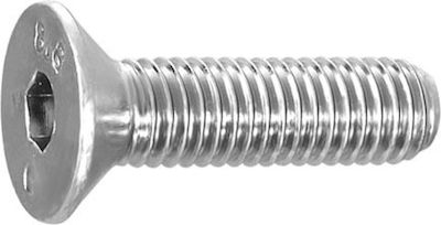 Allen Screw Inox DIN 7991 with Diameter M8 and Length 80mm