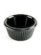 Novatex Bol de Servire pentru Sosuri Rotund Plastic Negru cu Diametru 7buc