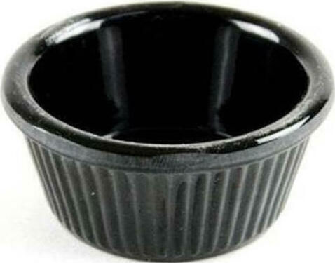Novatex Bol de Servire pentru Sosuri Rotund Plastic Negru cu Diametru 7buc