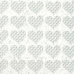 NAPKINS X20 33CM FANCY HEARTS SILVER