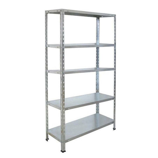 Vesta Dexion Verzinkte 75x30x168cm Regal mit 5 Regalen Gesamtbelastbarkeit 150kg