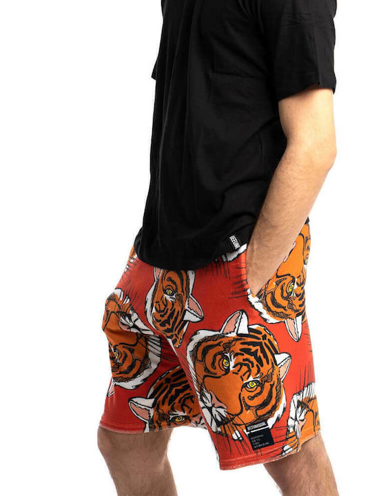 Tiger King Sport Herren Shorts Rote