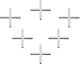 Hard Plast Cross Tile Spacer 5mm 500pcs