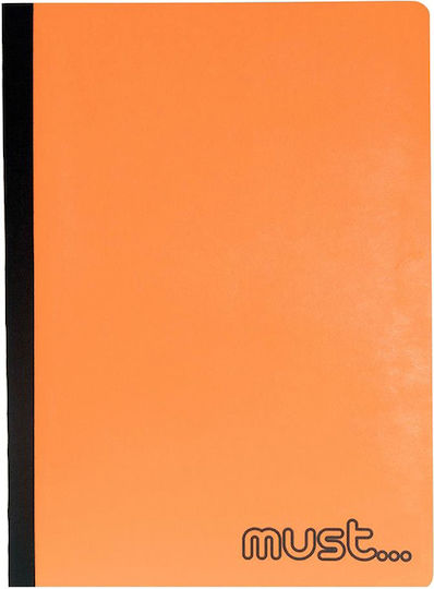 Must Team Schulheft Geregelt B5 64 Papiereinlagen 2 Schulfachhefte Foldi Orange