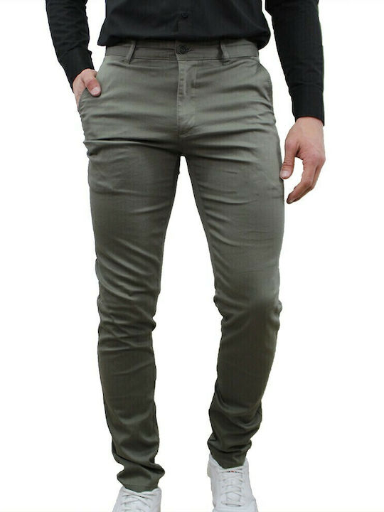 Dors Pantaloni Barbati Chino Kaki