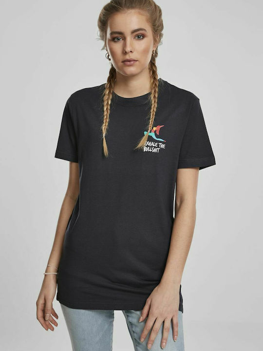 Exhale Γυναικείο Oversized T-shirt Navy Μπλε