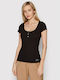 Guess Women's Blouse Short Sleeve Black