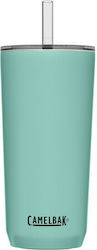 Camelbak Tumbler SST Glas Thermosflasche Rostfreier Stahl BPA-frei Coastal 600ml mit Stroh 2747302060