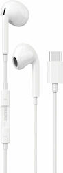 Dudao X14 Pro T Earbuds Handsfree with USB-C Connector White