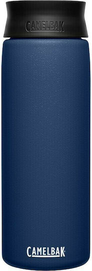 Camelbak Hot Cap Travel Mug Glass Thermos Stainless Steel BPA Free 600ml Navy with Mouthpiece