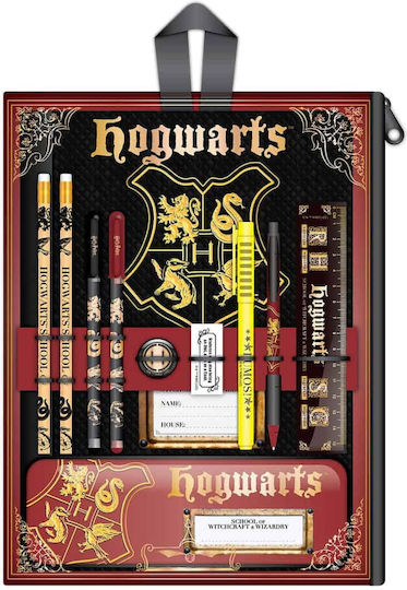 Blue Sky Studios Harry Potter Bumper Stationery Wallet Παιδικό Σετ Γραφικής Ύλης με Μολύβι, Ξύστρα, Γόμα, Σημειωματάριο, Στυλό, Μηχανικό Μολύβι, Χάρακα και Κασετίνα