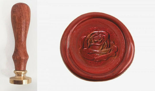 Faitakis Pack Rose Stamps in Brown Color