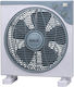 Muhler Box Fan 35W Διαμέτρου 30cm Μπλε