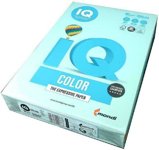 Mondi IQ Printing Paper A4 80gr/m² 500 sheets Light Blue