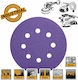 Ingco Orbital Sander Sanding Sheet K120 / K180 / K40 / K60 with 8 Holes 150x150mm Set 10pcs