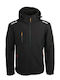 Singer Safety Vinter Arbeitsjacke Softshell mit Kapuze Schwarz