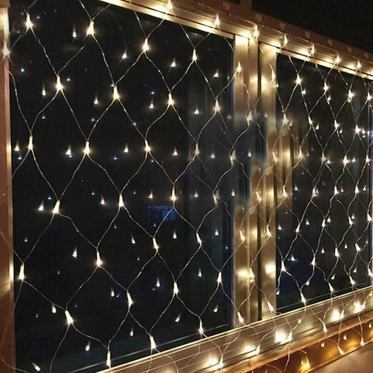 192 Lights LED 3m. x 200cm Warm White type Net 1pcs