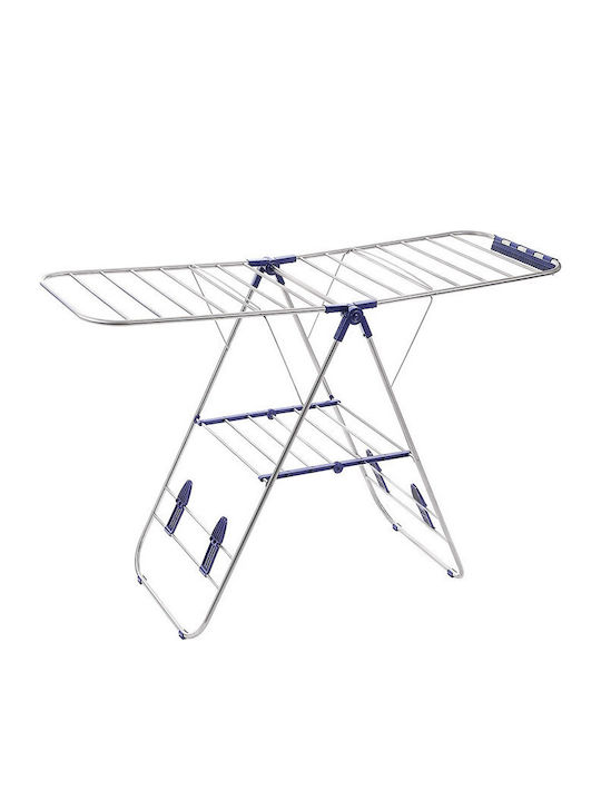 Newest Folding Floor Clothes Drying Rack Metallic