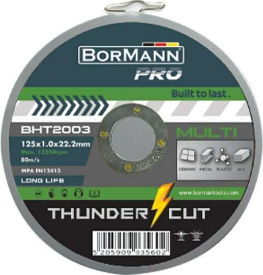 Bormann Pro BHT2003-D Δίσκος Κοπής Μετάλλου 125mm