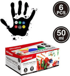 Motarro Finger Paints Set 50ml 6pcs