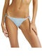 Watercult Damen Slip Badeanzug Blau Gestreift