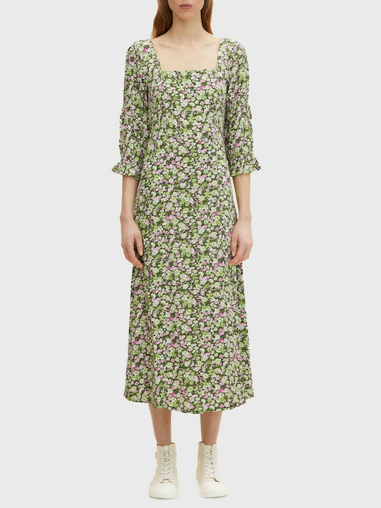 Tom Tailor Midi Dress Green