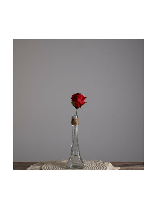 GloboStar Decorative Vase Lucy Transparent 10x10x23.3cm
