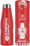 Estia Travel Flask Save the Aegean Μπουκάλι Θερμός Ανοξείδωτο BPA Free Olympiakos BC Edition 500ml
