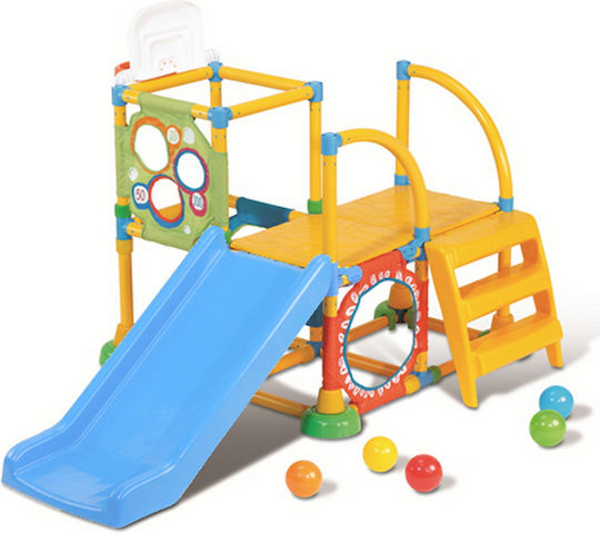 Playcity Комплект За Детска Площадка С Пързалка Многоцветен За 1+ Години