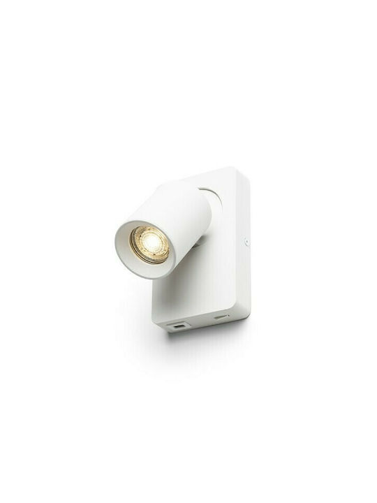 Rendl Light Studio Voltera Einzel Spot mit Fassung GU10 in Weiß Farbe