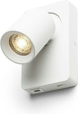 Rendl Light Studio Voltera Einzel Spot mit Fassung GU10 in Weiß Farbe