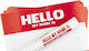 Montana Cans Hello My Name is Post-it Notes Pad 100 Sheets Red