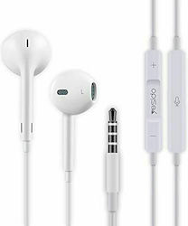 Yesido YH-09 In-ear Handsfree with 3.5mm Connector White