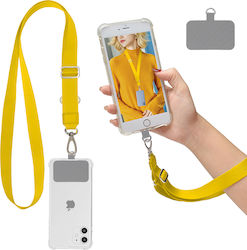 Sonique Lanyard Каишка за врата за Мобилни Телефони Жълт