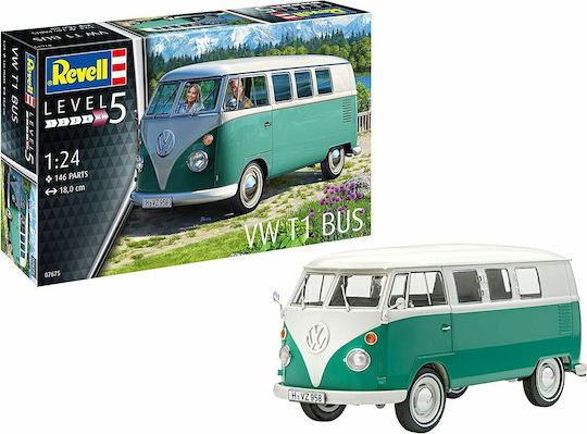 Revell Volkswagen T1 Bus Modellfigur Auto 146 Teile im Maßstab 1:24