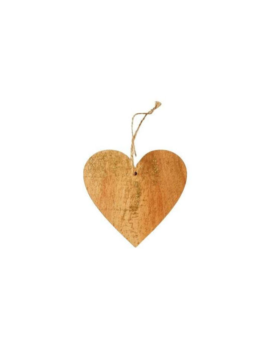 WOODEN HEART NORSK 11X11CM GLITTER